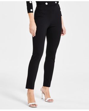 Anne Klein Pull-on Hollywood-waist Ankle Pants - Blue