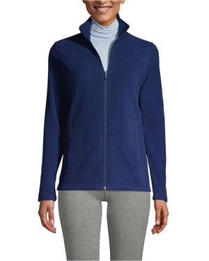 Lands' End Anyweather Fleece Full Zip Jacket - Blue