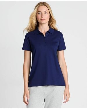 Lands' End Tall Supima Cotton Polo Shirt - Blue