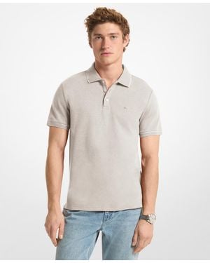 Michael Kors Gramercy Short-sleeve Polo Shirt - White