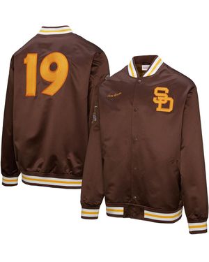 Mitchell & Ness Tony Gwynn San Diego Padres Legends Collection Vintage Satin Full-snap Jacket - Brown