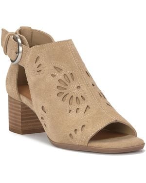 Lucky Brand Cormyn Cutout Square Toe Shooties - Natural