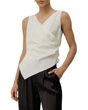 LILYSILK Elise V-neck Top - White