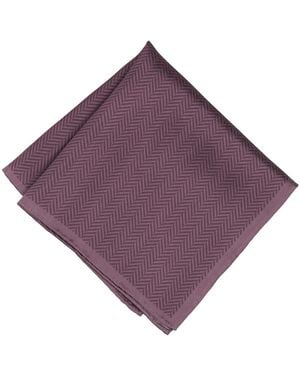 Alfani Herringbone Pocket Square - Purple