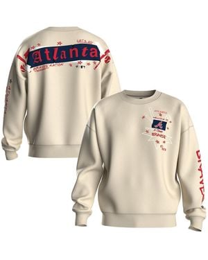 Fanatics Atlanta Braves Graffiti Fleece Sweatshirt - White