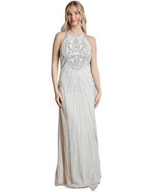 Coast Embellished Halterneck Maxi Dress - White