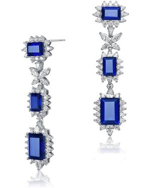 Genevive Jewelry Sterling Silver - Blue