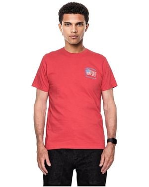 Level 7 American Heritage Collection Workwear Flag T-shirt - Red