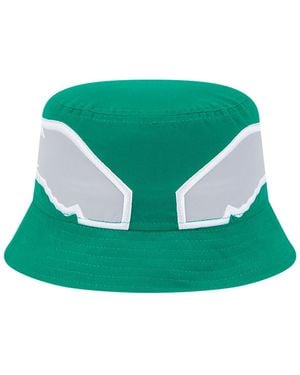 KTZ Philadelphia Eagles Helmet Bucket Hat - Green