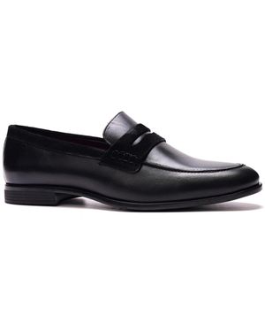 Carlos By Carlos Santana Leon Penny Loafers - Black