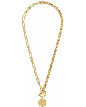Ellie Vail Stacie toggle Chain Coin Necklace - Metallic