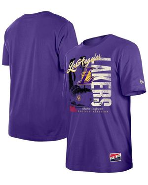 KTZ Los Angeles Lakers Distressed Throwback Vintage Color Pack T-shirt - Purple
