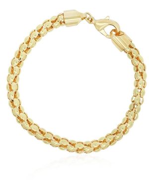 The Lovery Gold-tone Braided Box Bracelet - Metallic
