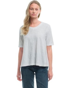 Wilt Clothing Elbow Sleeve Trapeze Top - White