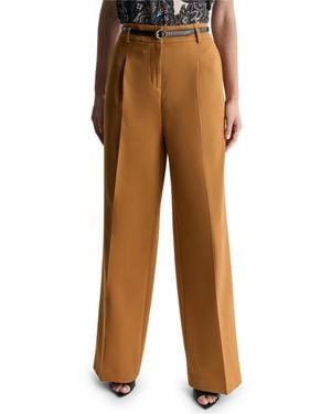 BCBGMAXAZRIA High-rise Wide-leg Pants - Brown