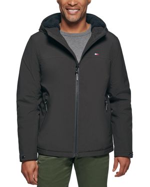 Tommy Hilfiger Softshell Hooded Jacket - Black