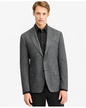 Calvin Klein Slim-fit Textured Sport Coat - Gray