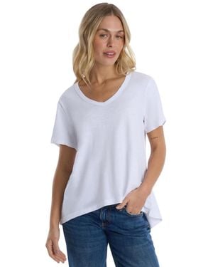Wilt Ruched Sleeve Tee - White