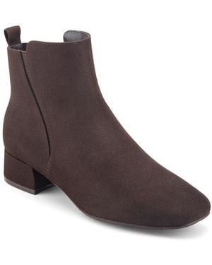 Easy Spirit Dale Low Block Heel Booties - Brown