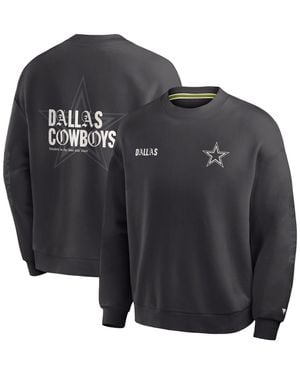 Fanatics Dallas Cowboys Type Play Multi Oversized French-terry Sweatshirt - Black
