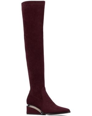 TORGEIS Madaline Thigh High Boots - Red