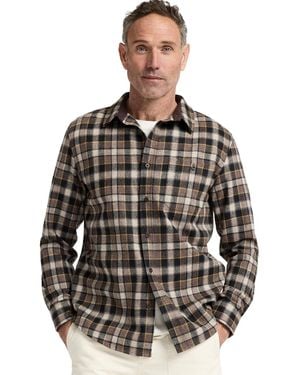 Pendleton Trail Wool Plaid Long-sleeve Shirt - Brown