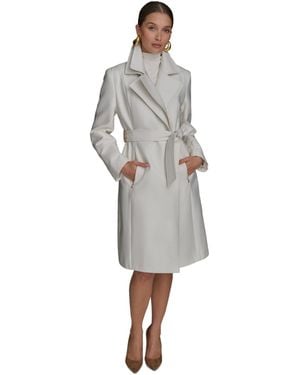 Donna Karan Double-collar Trench Coat - Gray