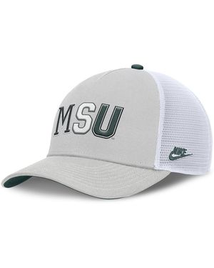 Nike And Gray Michigan State Spartans 2026 Basketball Refresh 5-panel Rise Trucker Hat - Metallic