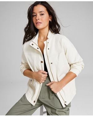 And Now This Denim Bomber Jacket - Gray