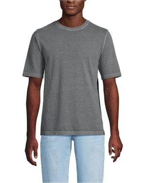 Lands' End Short Sleeve Sun Faded Super T - Gray