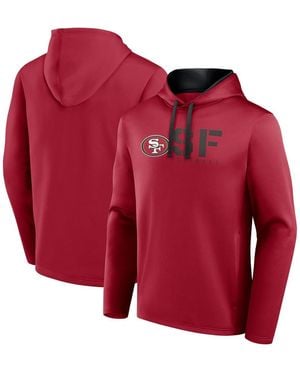 LOGO ATHLETIC San Francisco 49ers Head Start Pullover Hoodie - Red
