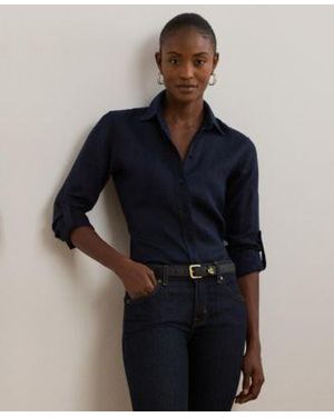 Ralph Lauren 100 Linen Shirt Pxs 3x - Blue