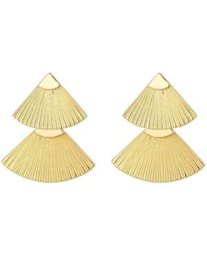 Adornia Honore Statement Earrings - Metallic