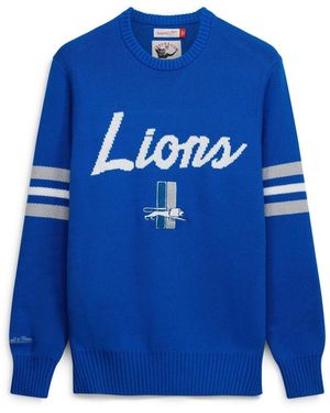 Mitchell & Ness Mitchell Ness Detroit Lions Head Coach Sweater - Blue