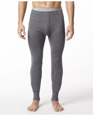 Stanfield's Waffle-knit Long Underwear - Gray