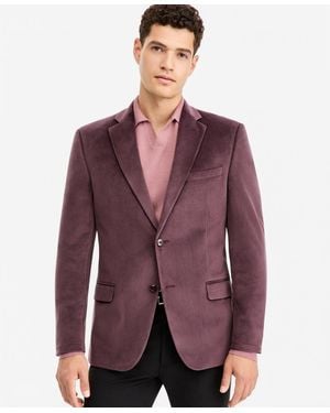 BarIII Slim-fit Velvet Sport Coat - Purple