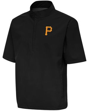 Antigua Pittsburgh Pirates Brisk Quarter-zip Wind Shirt - Black