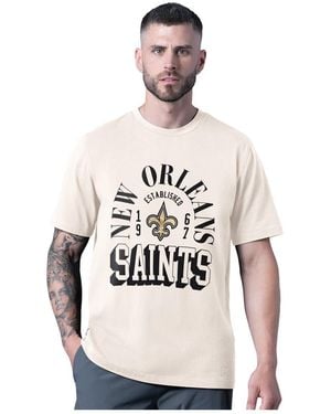 MSX by Michael Strahan New Orleans Saints Out Vintage T-shirt - White