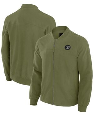 J. Palmer Las Vegas Raiders Lightweight Cover-4 Tri-blend Full-zip Jacket - Green
