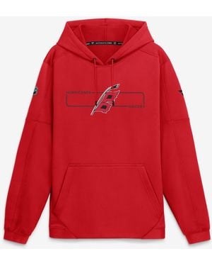 Fanatics Red Carolina Hurricanes Authentic Pro Rink Fleece Pullover Hoodie