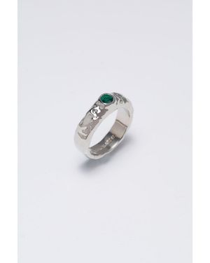 Classicharms Sylvie Cubic Zirconia Molten Stackable Ring - White