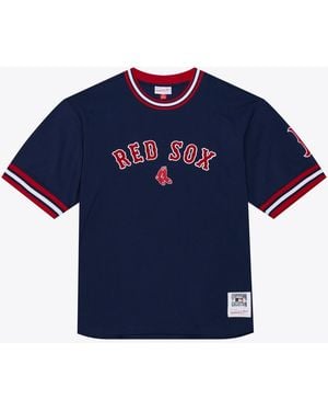 Mitchell & Ness Boston Red Sox Wild Pitch Ringer T-shirt - Blue