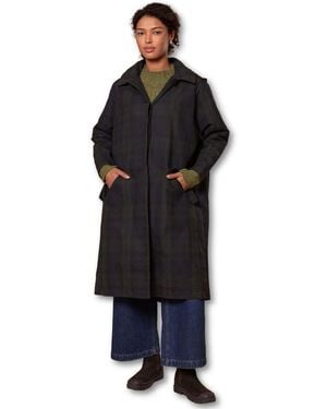 Celtic & Co. British Waxed Cotton Trench Coat - Black