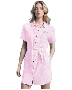 Margaritaville Kansas City Chiefs Palm Linen Dress - Pink
