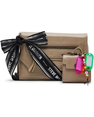 Steve Madden Carli Faux Leather Crossbody Wallet - Black
