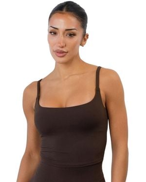 Vitaly Plus Sizes Cloud Ii Scoop Tank Top - White