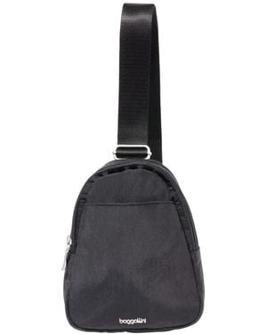 Baggallini Mini Double Zip Sling Bag - Black