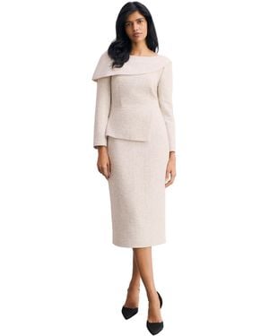 The Fold Palmerston Tweed Dress - Pink