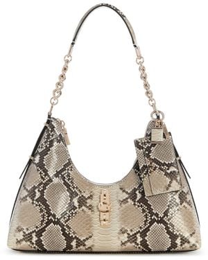 Guess Yvonne Medium Hobo Handbag - Metallic