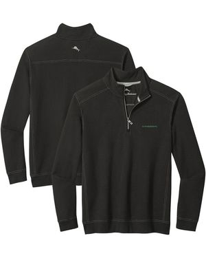 Tommy Bahama Detroit Lions Big Tall Montego Bay Half-zip Jacket - Black